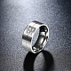 Красивый дизайн титана стали кубического циркония кольца шириной полосы RJEW-BB15709-9P-6