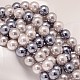 Round Shell Pearl Bead Strands BSHE-L011-6mm-L-2