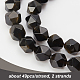 OLYCRAFT 98 Pcs Natural Golden Sheen Obsidian Beads 8mm Geometric Polygon Stone Beads Gemstone Loose Strand Beads for Jewelry Necklace Bracelet Making DIY Craft G-OC0002-67-3