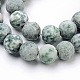 Jade qinghai naturales hebras de perlas redondo G-Q462-74-10mm-2