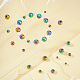 Arricraft 4 rangs de perles d'hématite multicolores G-AR0004-44-2