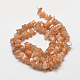 Natural Sunstone Chip Beads Strands G-E271-87-2