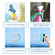 Waterproof PVC Colored Laser Stained Window Film Adhesive Stickers DIY-WH0256-021-3