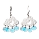 Cloud Brass Chandelier Earrings EJEW-JE05477-4