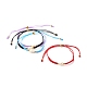 Cuentas de perlas pulseras de cordón de hilo de nailon ajustable BJEW-JB06397-1