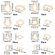 SUPERFINDINGS Transparent Acrylic Linking Rings TACR-FH0001-02-5