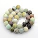 Natural Frosted Flower Amazonite Round Beads X-G-D616-10mm-2