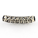 Tibetan Style Alloy Hollow Curved Tube Beads TIBEB-Q062-09AS-LF-2