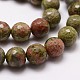 Chapelets de perles en unakite naturelle G-G736-26-6mm-3