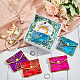 NBEADS 20 Pcs Silk Jewelry Pouch with Zipper CON-NB0002-10-6