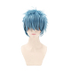 Короткие синие аниме косплей парики OHAR-I015-15-6