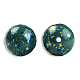 Perles en résine peintes par pulvérisation RESI-N034-19-V-M-3