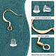 PandaHall Elite 160Pcs Brass Earring Hooks KK-PH0005-21-2