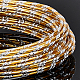 BENECREAT 12 Gauge 33 Feet Textured Gold Wire Diamond Cut Aluminum Craft Wire for Ornaments Making and Other Jewelry Craft Work AW-BC0003-07A-5