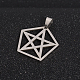 Bijoux de garçon d'origine couleur 201 en acier inoxydable pentagone avec des pendentifs de pentagramme STAS-I032-209-2