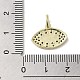 Pendentifs avec zircon cubiques à micro-pavés en laiton KK-E092-34G-3