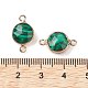Synthetic Malachite Connector Charms G-C102-09G-G-3