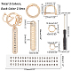 Chgcraft 4 ensembles 2 couleurs bricolage kit de fabrication de porte-clés à breloque numérique DIY-CA0004-48-2