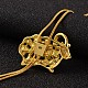 Овец долго регулируемый сплав горный хрусталь Lariat ожерелья NJEW-F194-04G-4