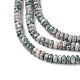 Natürliche grüne Fleck Jaspis Perlen Stränge G-H292-A18-02-4