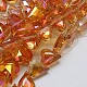 Electroplate Glass Beads Strands EGLA-E011-10x12mm-H04-2