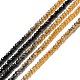 Transparent Gradient Color Glass Beads Strands GLAA-H021-01A-07-2