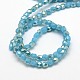 Imitation Jade Electroplate Glass Beads Strands EGLA-F001-D-3