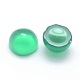 Natürliche grüne Onyx-Achat-Cabochons X-G-P393-R05-4mm-2