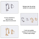 UNICRAFTALE 32Pcs 2 Colors 2 Sizes Clip-on Earring Converters 304 Stainless Steel Clip-on Earring Findings 12/20.5mm Long Non Pierced Earrings Findings Ear Clips Earring Components for Earring Making STAS-UN0026-76-5