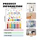 Rechteck mit Gesichtsmusterpapier&nbsp;DIY-WH0349-119-039-2