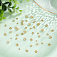 Hobbiesay 160 pcs 8 styles multi-pétales de fleurs capuchons de perles 4-8 mm 304 entretoises de capuchon de perle en acier inoxydable embouts d'espacement dorés pour la fabrication de bijoux de boucle d'oreille STAS-PH0004-45-5