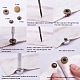 1Box Mixed Metal Jewelry Snap Fastener BUTT-WH0001-01-5