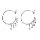 Boucles d'oreilles avec pendantifs en 304 acier inoxydable  EJEW-JE04173-01-1
