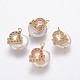 Natural Cultured Freshwater Pearl Pendants PEAR-F013-02G-1