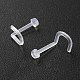 Acrylic Fishtail Nose Ring AJEW-YW0001-06H-3