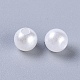 Abalorios redondos de la perla de acrílico para la joya de diy y pulseras X-PACR-6D-1-2