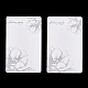 Cartes d'affichage de boucle d'oreille de fleur de rectangle CDIS-P007-B03-3