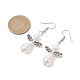 Boucles d'oreilles pendantes en alliage de platine et plastique EJEW-JE05599-01-3