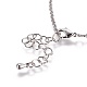 Brass Rolo Chain Necklaces Making MAK-L025-04P-3