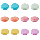 Hobbiesay 12 pièces 6 couleurs portable pp & tpe mini macaron bijoux étui de rangement CON-HY0001-03-1