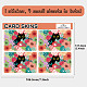 Pegatinas de tarjetas impermeables de plástico pvc rectangulares DIY-WH0432-099-2