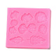 Stampi per fondente in silicone alimentare con motivo a foglie fai da te DIY-F072-20-1