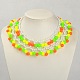Acryliques colliers de perles de dossard pour le carnaval NJEW-PJN875-5