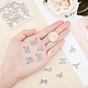 SUPERFINDINGS 26pcs A-Z Rhinestone Letters Rhinestones Slide Alphabet Charms Letters for Craft Necklace Jewelry Making ALRI-FH0001-01-3