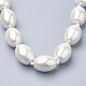 Collane di perle sintetiche a conchiglia di perle NJEW-Q310-20A-2