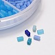 Faceted Cuboid Solid Color Glass Bead GLAA-X0009-B-2