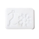 Moldes de silicona para colgante diy con forma de llave y copo de nieve DIY-F114-17-2