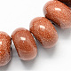 Chapelets de perles en goldstone synthétique X-G-S105-8mm-10-1