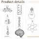 ANATTASOUL 8 Pairs 8 Style Medicine Theme Alloy Dangle Earrings for Women EJEW-AN0003-57-3