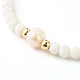 Verstellbare geflochtene Perlenarmbänder aus Nylonfaden BJEW-JB06450-01-4